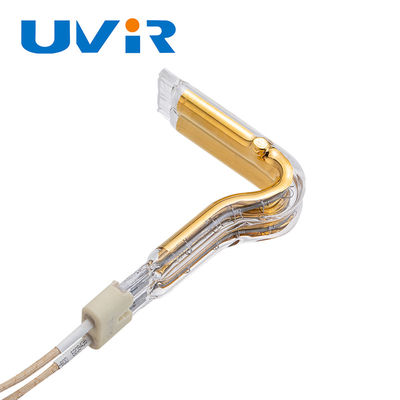 Καλή τιμή Λυχνία υπέρυθρης θέρμανσης L Shape Gold Halogen 150-6000W Βιομηχανική σε απευθείας σύνδεση