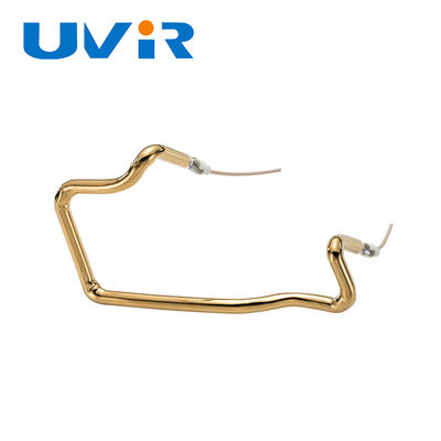 Καλή τιμή Βιομηχανικό υπέρυθρο θέρμανσης διαμορφωμένο σωλήνας στοιχείο θερμαστρών αλόγονου εξαρτημάτων χρυσό σε απευθείας σύνδεση