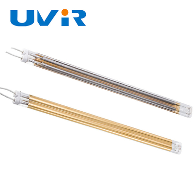 Καλή τιμή Διπλός σωλήνας μεσαίου κύματος υπέρυθρη λάμπα θέρμανσης καλοριφέρ Επιχρυσωμένο σε απευθείας σύνδεση