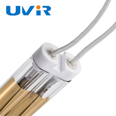 Καλή τιμή Λάμπα υπέρυθρης θέρμανσης διπλού σωλήνα μεσαίου κύματος για ξήρανση βαφής με βάση το νερό σε απευθείας σύνδεση