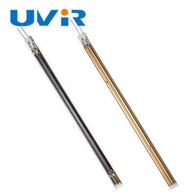 Καλή τιμή Φώτα θερμοκρασίας υπερύθρου από ανθρακονήματα 2000W με χρυσοστρωμένη επίστρωση σε απευθείας σύνδεση