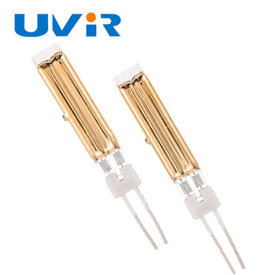 Καλή τιμή Επιχρυσωμένη Λυχνία Υπέρυθρης Θέρμανσης Μικρών Κυμάτων Διπλού Σωλήνα 400-6000W σε απευθείας σύνδεση