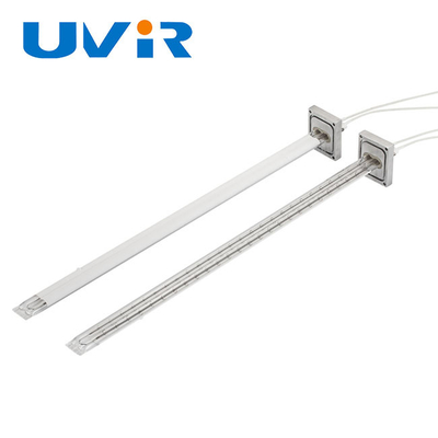 Καλή τιμή 440V 10000W Twin Tube υπέρυθρο λαμπτήρα με λευκό ανακλαστήρα σε απευθείας σύνδεση