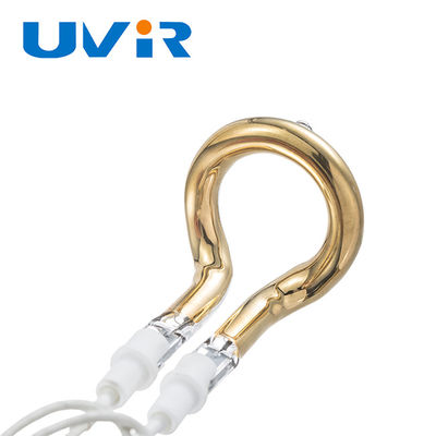 Καλή τιμή 650W 120V διαμορφωμένος ρόπαλο κενός χρυσός ανακλαστήρας λαμπτήρων δαχτυλιδιών υπέρυθρος σε απευθείας σύνδεση