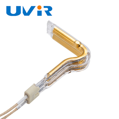 Λυχνία υπέρυθρης θέρμανσης L Shape Gold Halogen 150-6000W Βιομηχανική