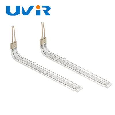 Διαφανής Διπλός Σωλήνας Θέρμανσης Quartz Halogen 45-480V