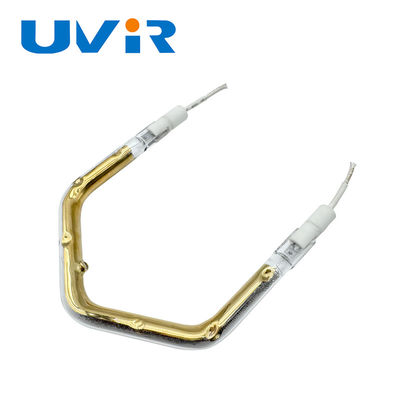 Πολυδιάστατος 150-6000W υπέρυθρος σωλήνας θερμαντικού στοιχείου με τάση 45-480V και χρυσό ανακλαστήρα για βιομηχανικές διαδικασίες