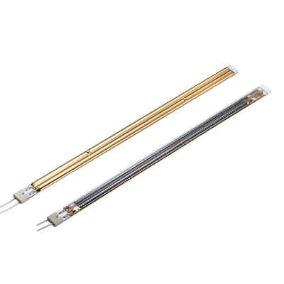 ποιότητας Twin Tube Medium Wave Golden Carbon Fiber Infrared Lamp 4000W Εργοστάσιο