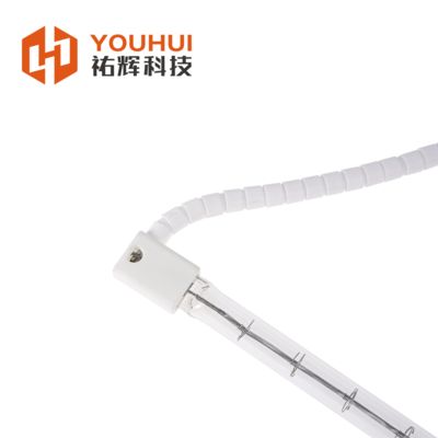 SK15 Βάση 200-4000W Λαμπτήρας θερμαντήρα υπερύθρων χαλογόνου με βαλβίδα 1-2μm και χρόνος εργασίας 5000 ωρών για βιομηχανική θέρμανση