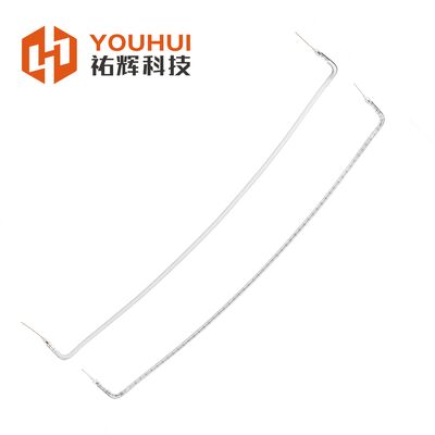 Καλή τιμή Λάμπα θέρμανσης αλογονίου με λευκή επικάλυψη με διάρκεια ζωής 10000-20000h και θερμοκρασία νήματος 1100-2600°C για βέλτιστη υπερύθμιση σε απευθείας σύνδεση