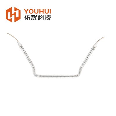 Καλή τιμή Βιομηχανικός σωλήνας θερμαντικού στοιχείου υπερύθρων από χαλαζία με ισχύ 150-6000W και διάρκεια ζωής 5000 ώρες σε απευθείας σύνδεση