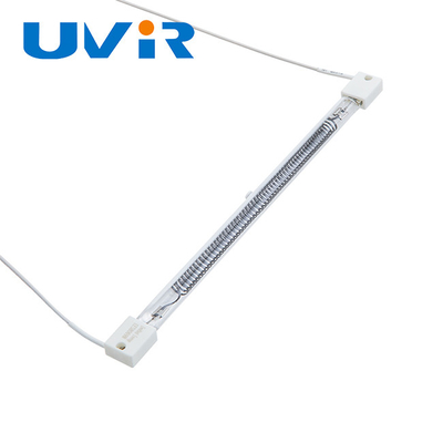 Good price 450W υπέρυθρος λαμπτήρας θέρμανσης ινών άνθρακα, στοιχείο θέρμανσης σωλήνων χαλαζία γυαλιού σε απευθείας σύνδεση