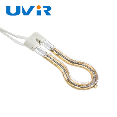 115V 200W Χρυσό δαχτυλίδι υπέρυθρο θερμότητα λάμπα μικρού κύματος