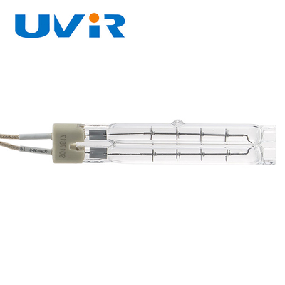 υπέρυθροι λαμπτήρες σωλήνων 450W 115V δίδυμοι, σαφείς λαμπτήρες θερμότητας χαλαζία υπέρυθροι