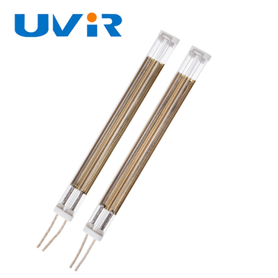 Good price Μέσοι κυμάτων λαμπτήρες 500W θερμαστρών χαλαζία υπέρυθροι με το χρυσό ανακλαστήρα σε απευθείας σύνδεση