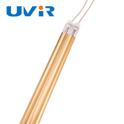 Χρυσή επιχρίστωση 2500W 415V μεσαίου κύματος IR λάμπα για εκτύπωση